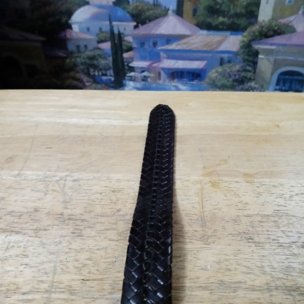 🐎BRIGHTON BLACK WEAVED LEATHER BELT,SIZE 28",LIKE🆕NEW!,GIVE AS GIFT.